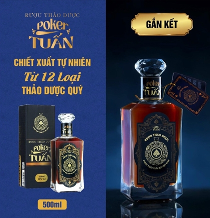 Rượu Thảo Dược Poker Tuấn - Gắn Kết