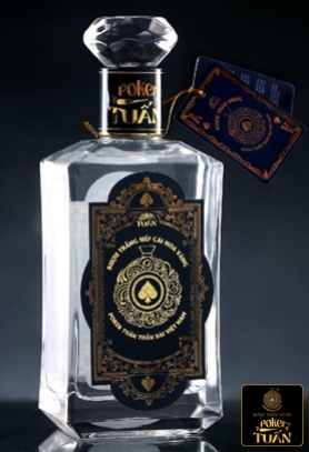 Rượu Trắng Nếp Cái Hoa Vàng chai vuông trắng 500ml