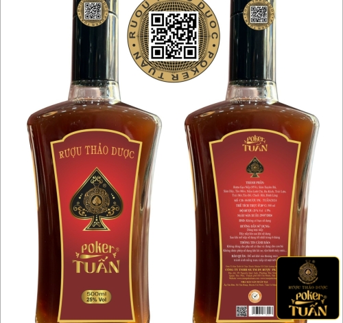Rượu Thảo Dược Poker Tuấn - New 2024